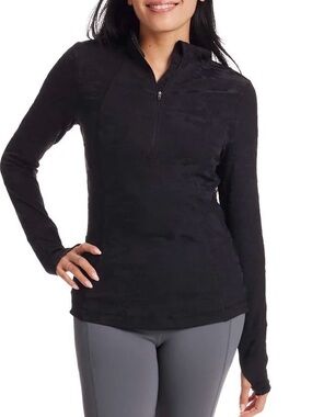 Spider Woman’s Quarter Zip Camo Active Long Sleeve Top size Small